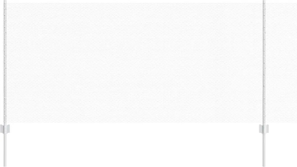 vidaXL Gard cu Stâlp Argintiu 1 x 10 m Oțel