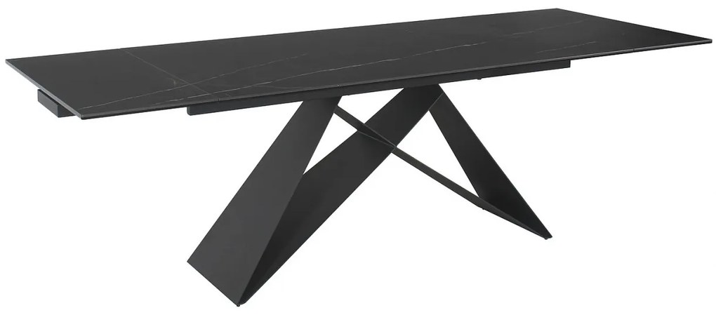 Masa extensibila Westin Ceramic Sahara negru/negru mat L160-240 cm