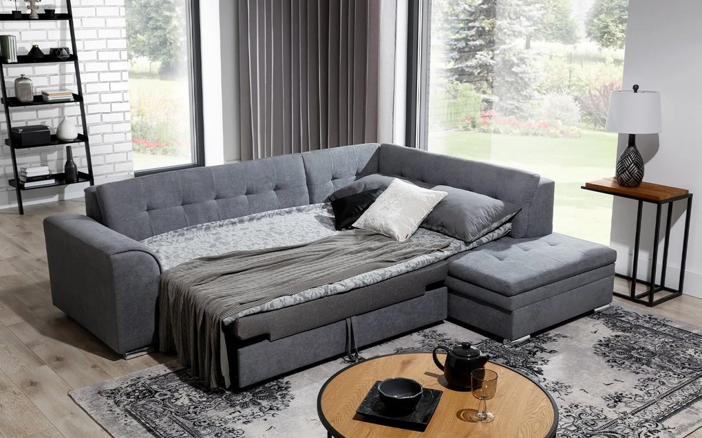 Colțar lemn masiv Extensibil Penelope 260x205cm Personalizabil - Poco 03, Dreapta