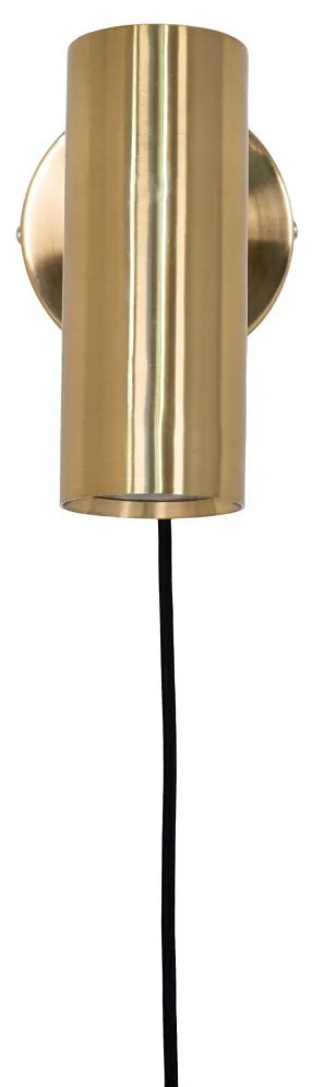 Lampă de perete Paris, cupru, cablu împletit de 190 cm