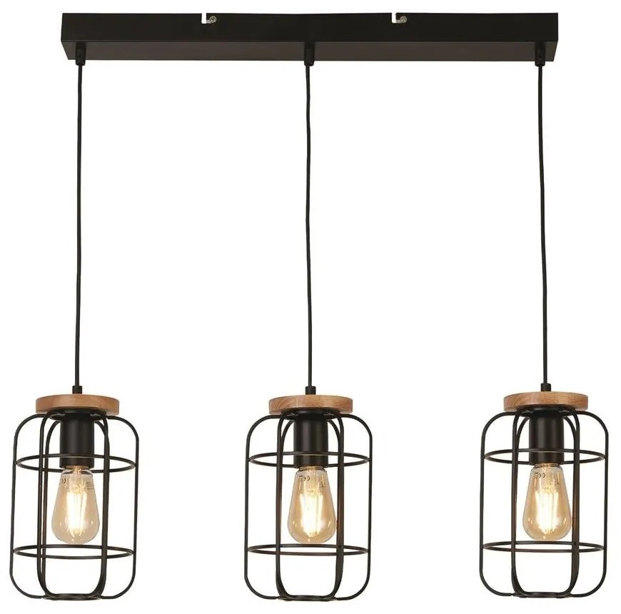 Lustra cu 3 pendule design geometric Vision Cage