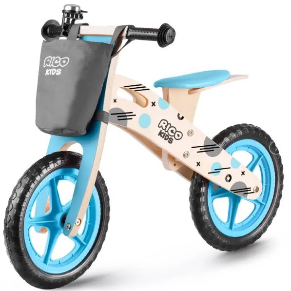 Bicicletă copii fără pedale din lemn Ricokids Harry