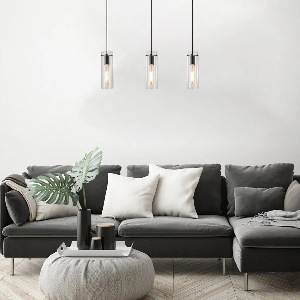 Pendul design modern Acantha negru