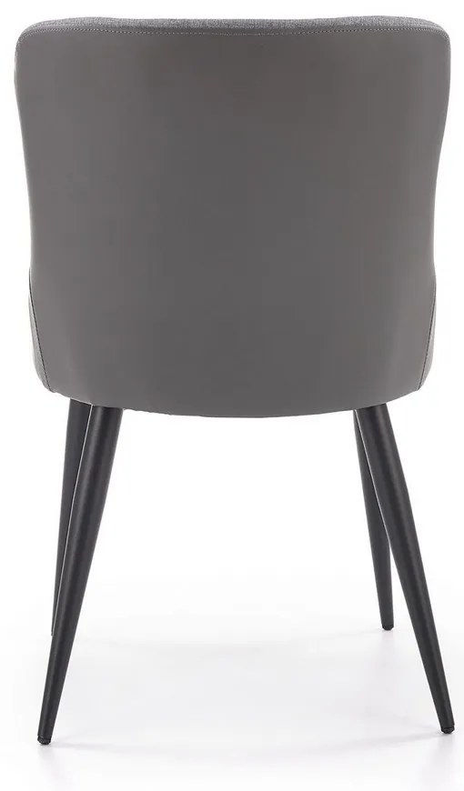 Scaun de bucaterie Kurt, gri/negru