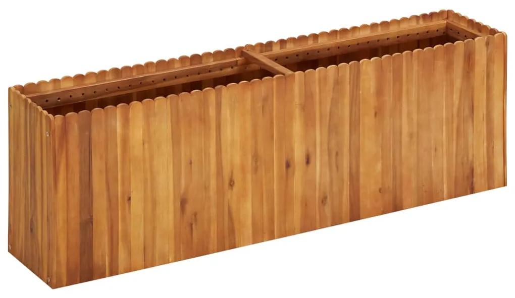 vidaXL Strat inălțat de grădină, 150x30x50 cm, lemn masiv de acacia
