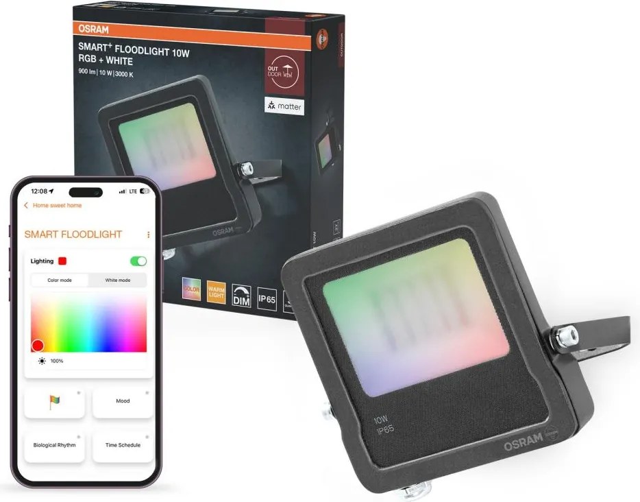 Osram - Proiector SMART+ FLOODLIGHT LED RGBW reglabil/10W/230V IP65 Wi‑Fi