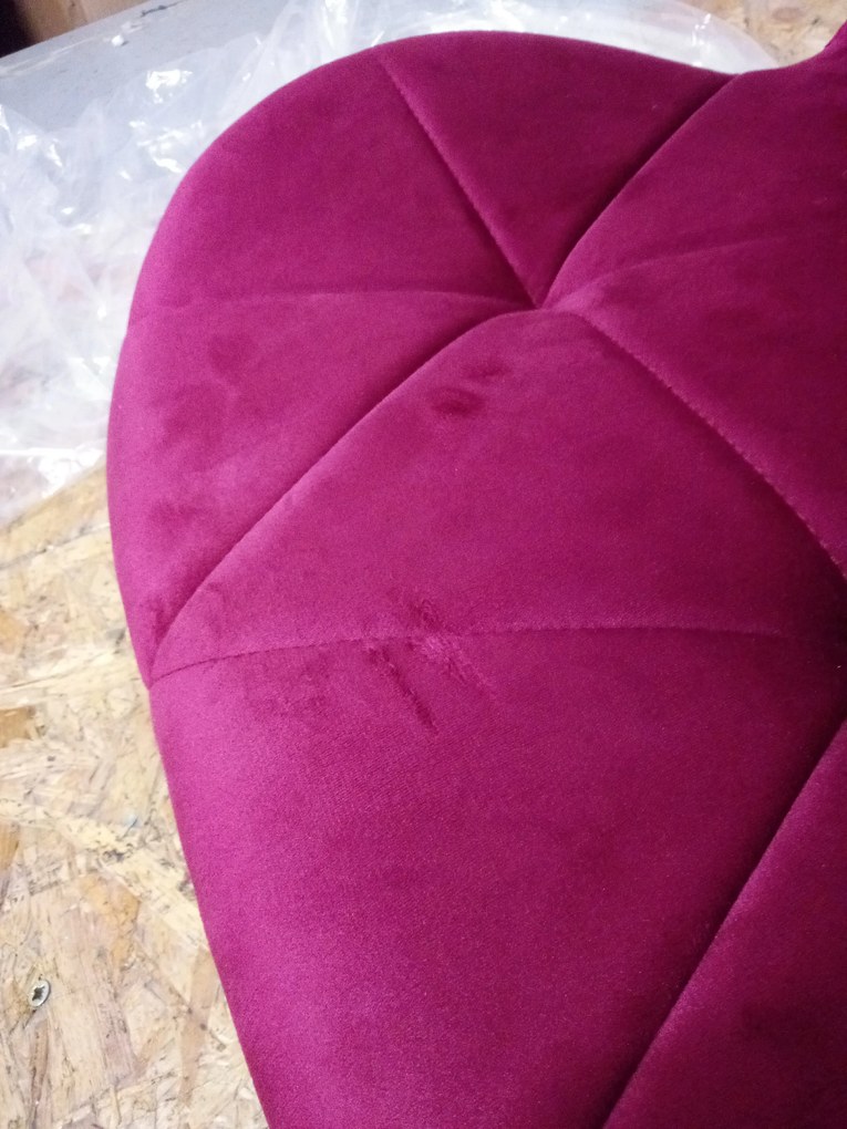 OFERTA Scaun de birou visiniu AVOLA VELVET II. calitate