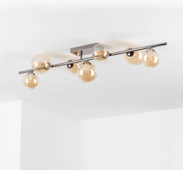 Lustră LED aplicată Brilagi MILLA 7xG9/3W/230V crom lucios/auriu