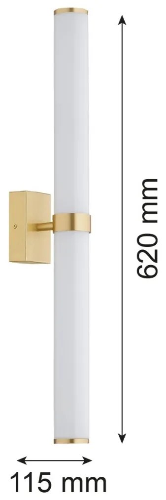 Aplica baie LED, Protectie IP44 alama periata, sticla BATUMI 8926