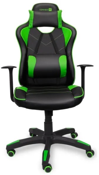 CONNECT IT CGC-0700-GR - Scaun gaming LeMans Pro negru/verde