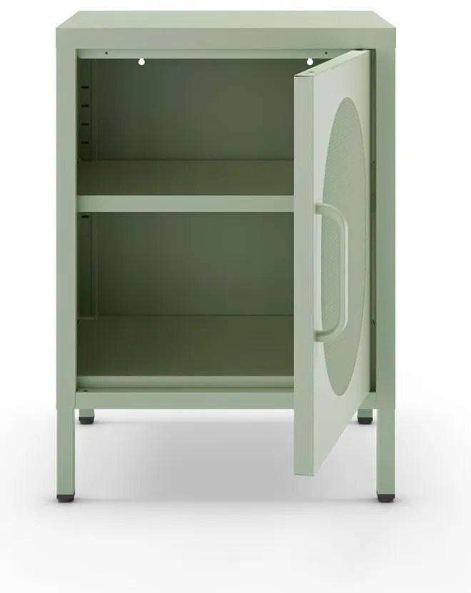 Noptieră verde-mentă din metal Diora – Marckeric