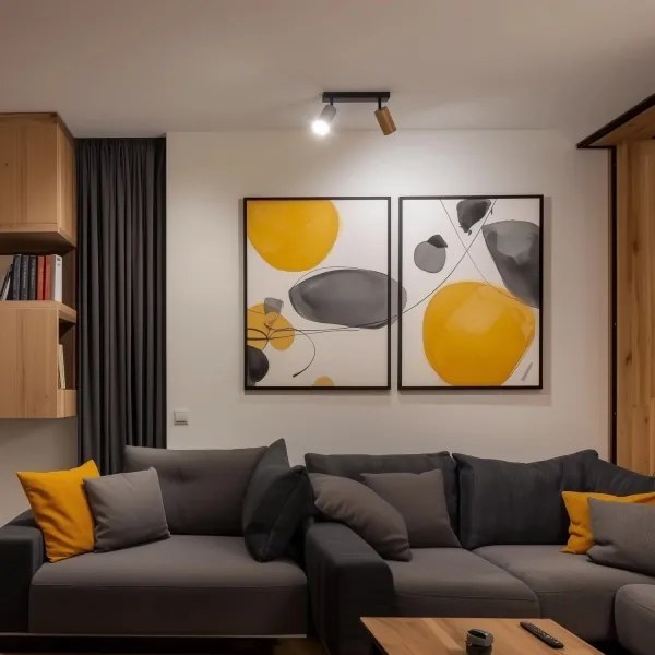 Spot Brilagi SELE 2xGU10/30W/230V negru/bej