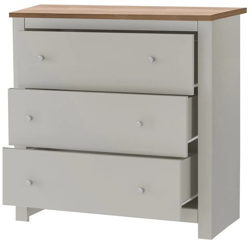 Comodă gri înaltă 81x35 cm Emerald – Støraa