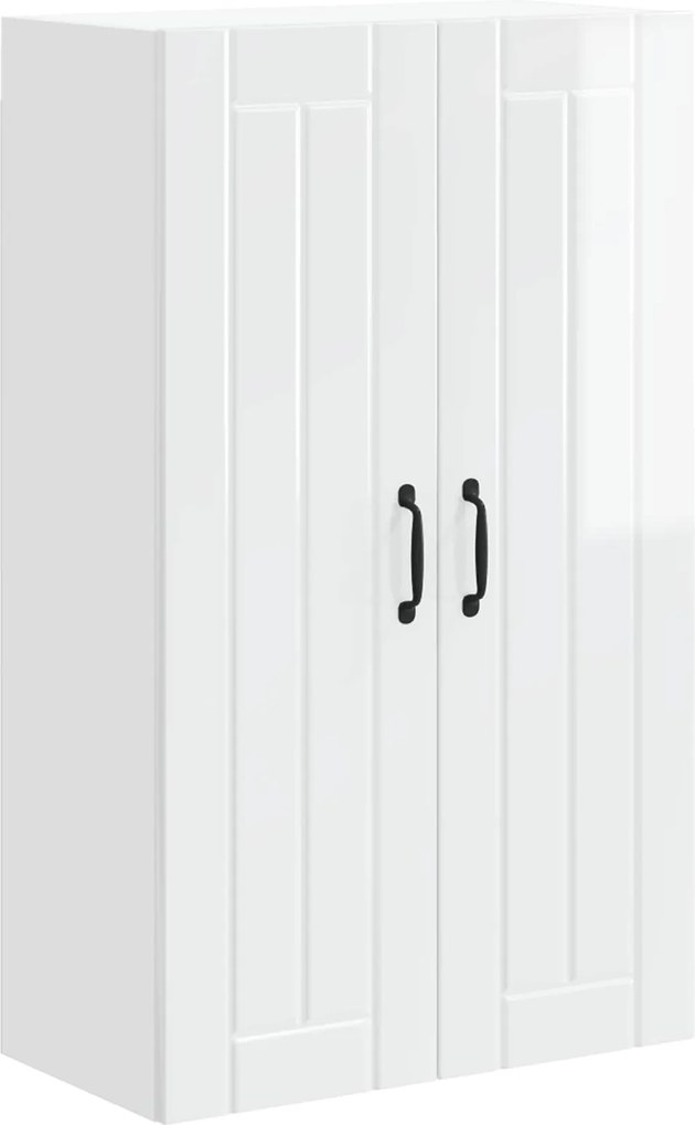 vidaXL Dulap de bucătărie Alb lucios 60 x 31 x 100 cm Lemn compozit