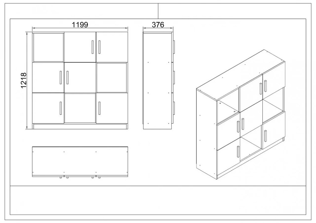 Set mobilier de birou VO19-BA