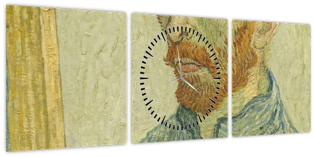Tablou - Portrait of Vincent van Gogh, reproducere (cu ceas) (90x30 cm)