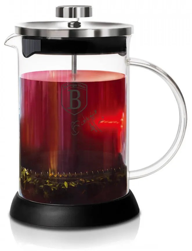 Infuzor pentru cafea si ceai 600 ml Black Silver Collection Berlinger Haus BH 6302
