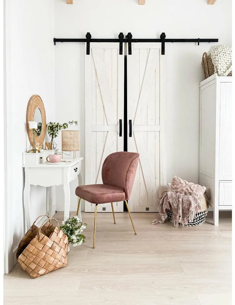 Scaun sufragerie Allia (roz + auriu). 1098707
