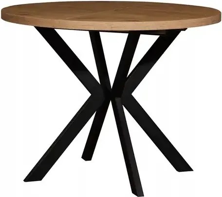 Masa bucatarie mdf rotund texturata, R70 X 75 cm