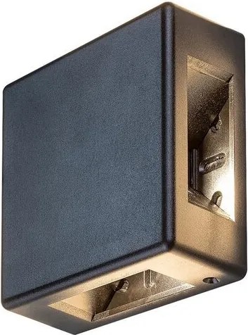 Aplica LED iluminat exterior ambiental IP54 Lippa negru