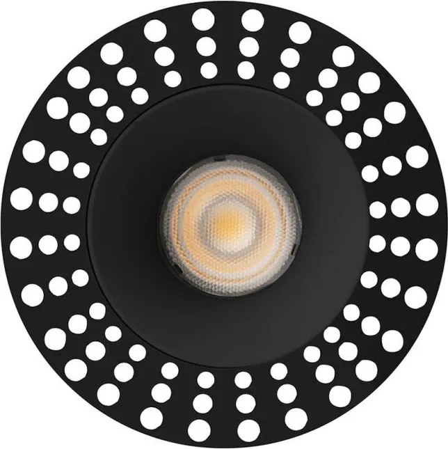 Spot LED incastrabil tavan orientabil trimless LOX 2700K negru