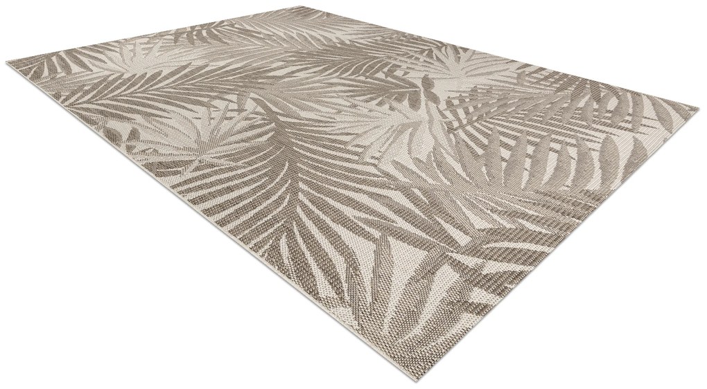 Covor sisal Floorlux 20504 Frunze şampanie si gri Junglă - SECUNDAR-COTATI PRODUSUL