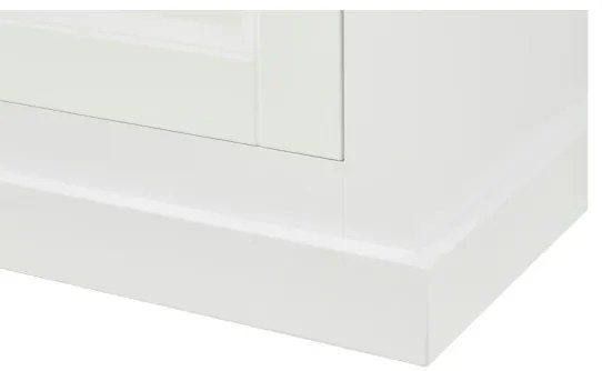 Bufet Cu 2 Usi Si 2 Sertare Cabana Alb Si Antracite, 142.7 Cm