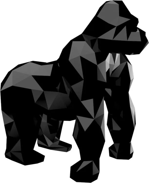 Decoratiune/ Statueta exterior sau interior ORIGAMI SARU, lucios