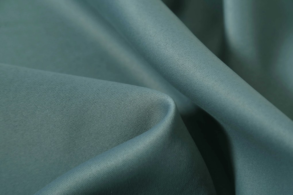 Draperie albastru-verde OXFORD 140x250 cm Agatat: Inele metalice