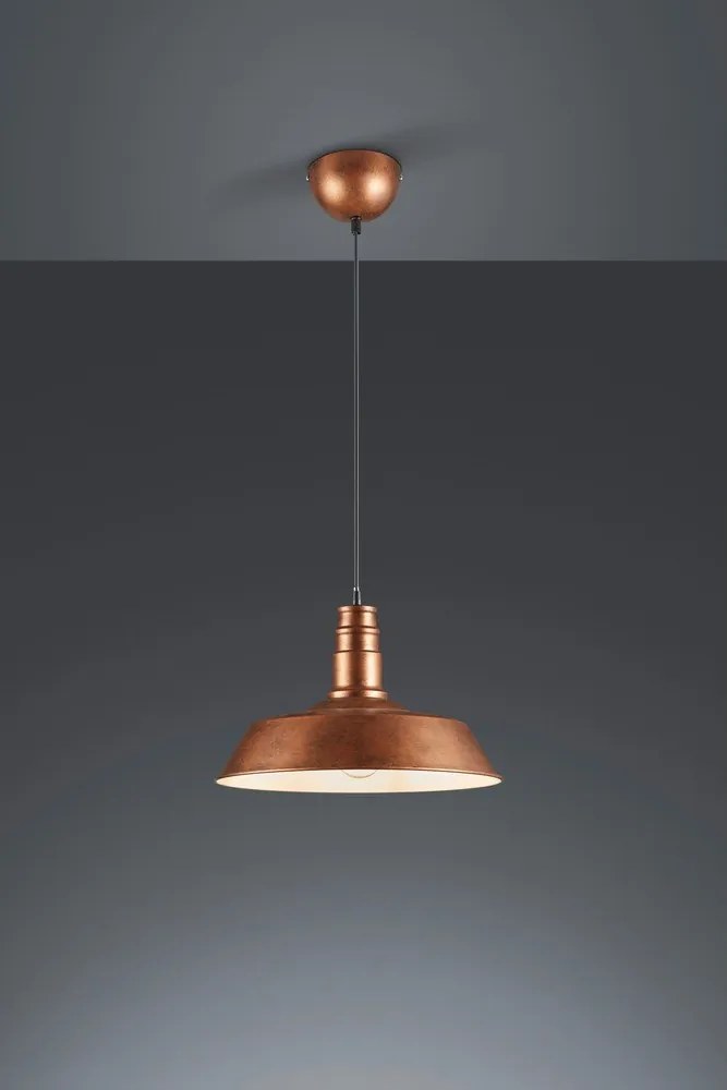 Lustră arămie din metal cu abajur din metal ø 36 cm Will – Reality