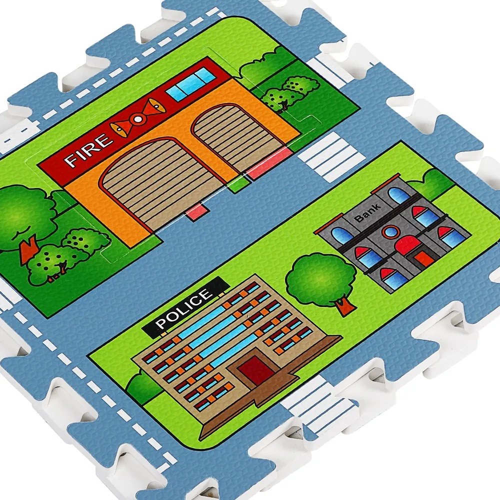 Covoras puzzle strazi Spielwerk® protectie pardoseala Set 20 bucati