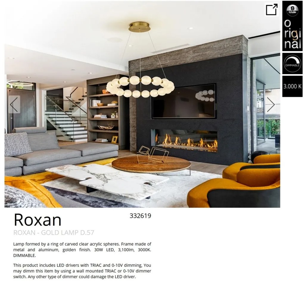 Lustra LED moderna design deosebit Roxan