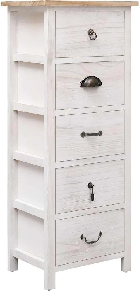 vidaXL Dulap lateral, 35 x 25 x 87 cm, lemn de paulownia