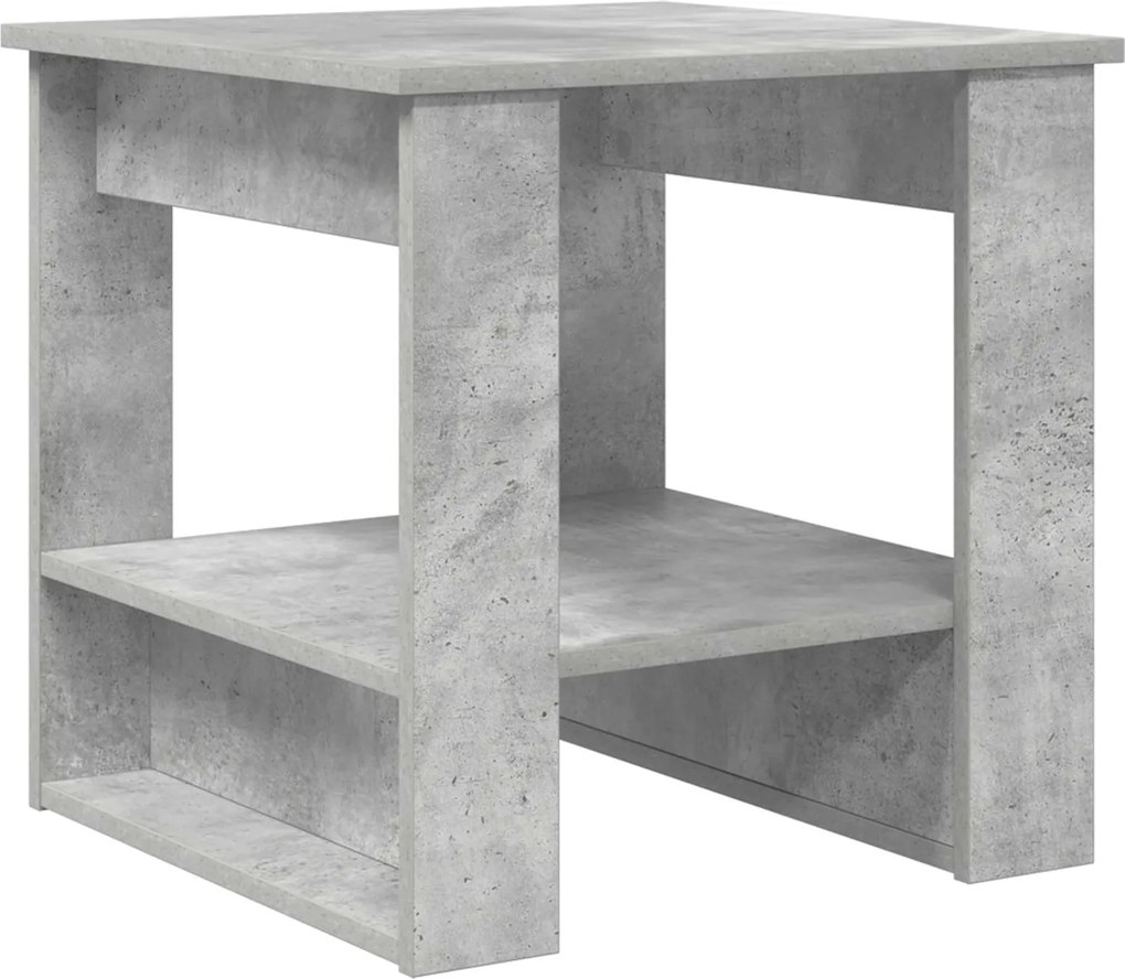 vidaXL Masă de cafea Gri din beton 51 x 50 x 50 cm Lemn compozit