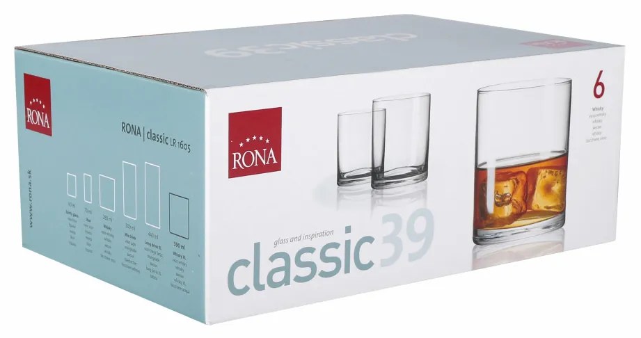 Set 6 pahare whisky 390ml, RONA Classic