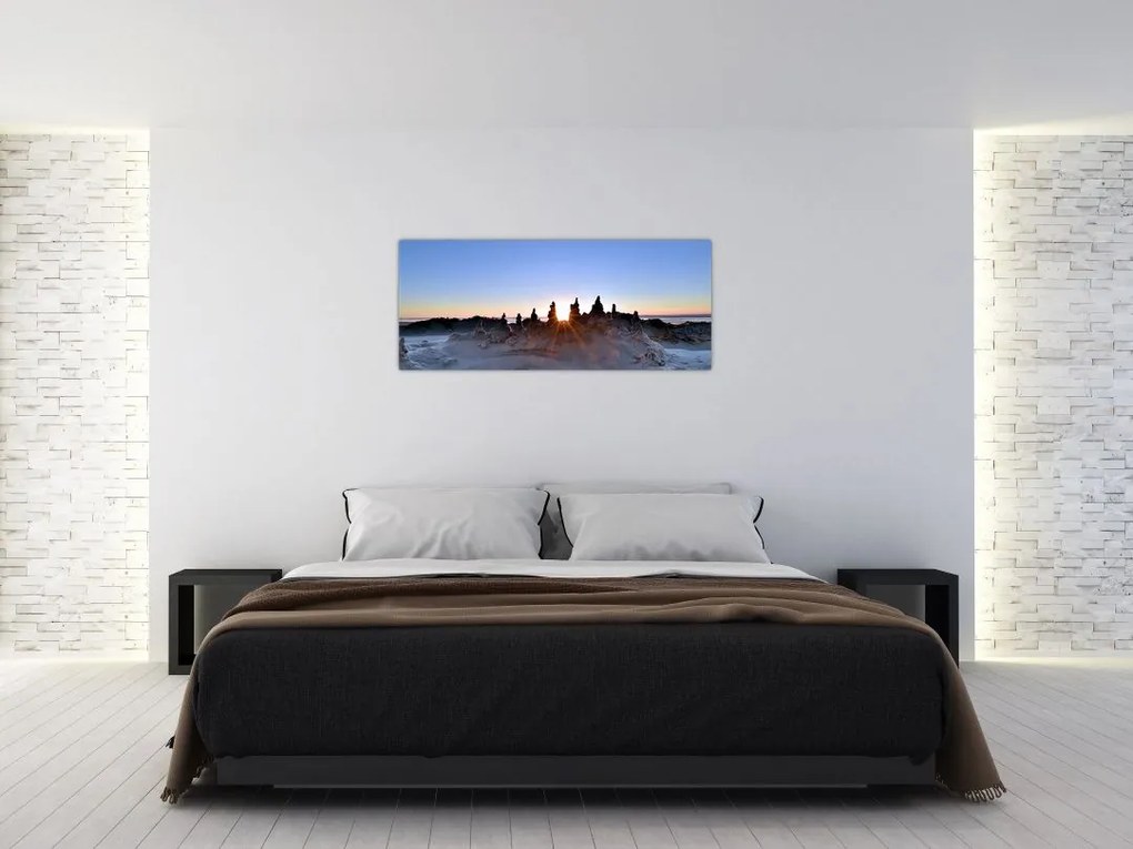 Tablou cu scenerie de nisip (120x50 cm)