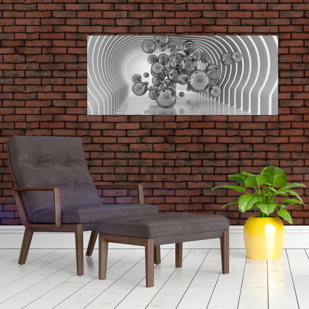 Tablou - Bule albe și negre (120x50 cm)