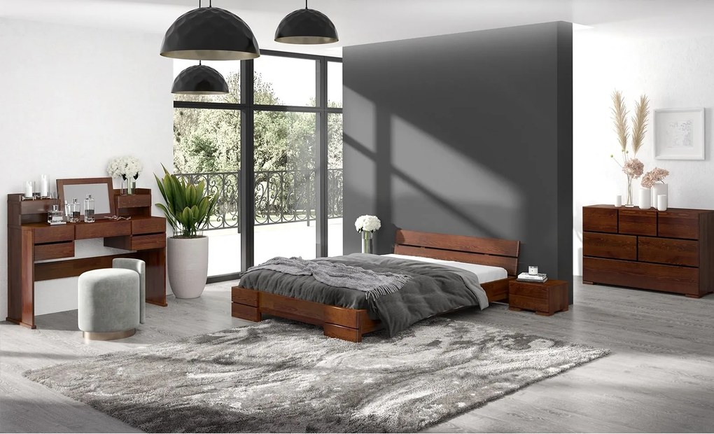 Pat lemn masiv TerraCraft Pin Personalizabil - 90x200cm