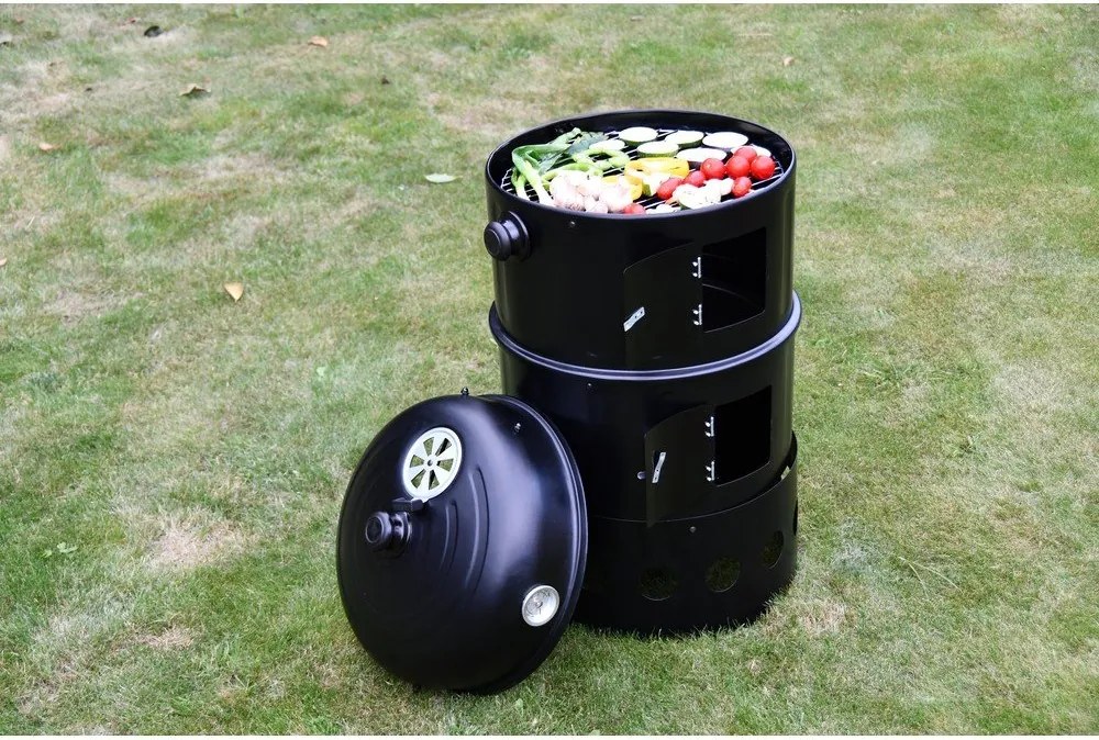 Grătar/afumătoare pe cărbuni Cattara Pisa, ø 40 cm