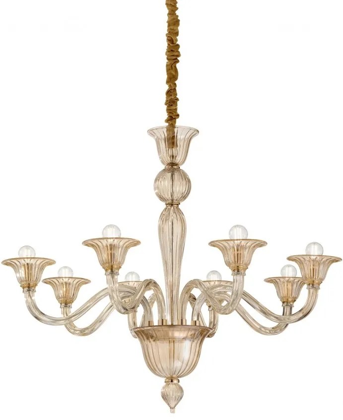 Candelabru elegant cu 8 brate BRIGITTA SP8 AMBRA 199412 IDL