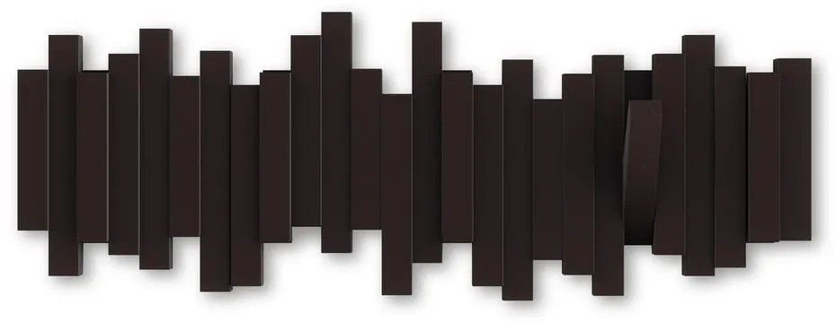 Cuier de perete din plastic maro închis Sticks - Umbra