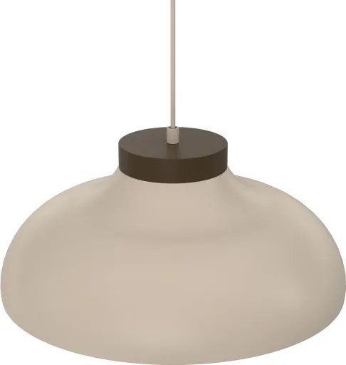 Lustră suspendată pe cablu BASCA 1xE27/15W/230V bej/maro