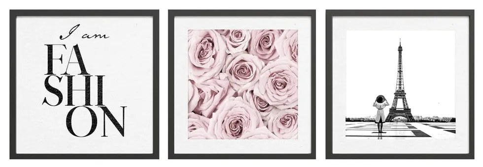 Tablouri 3 buc. 30x40 cm Parisienne – Styler