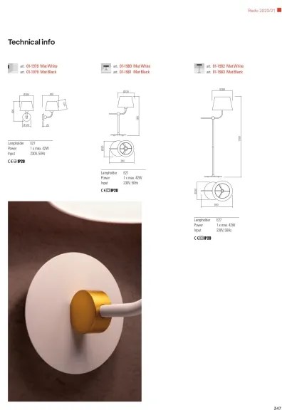 Redo 01-1981 - Lampă de masă MORRIS 1xE27/42W/230V, neagră