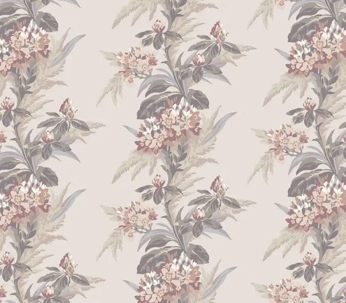 Tapet Aurora, Beach Pink Luxury Floral, 1838 Wallcoverings, 5.3mp / rola