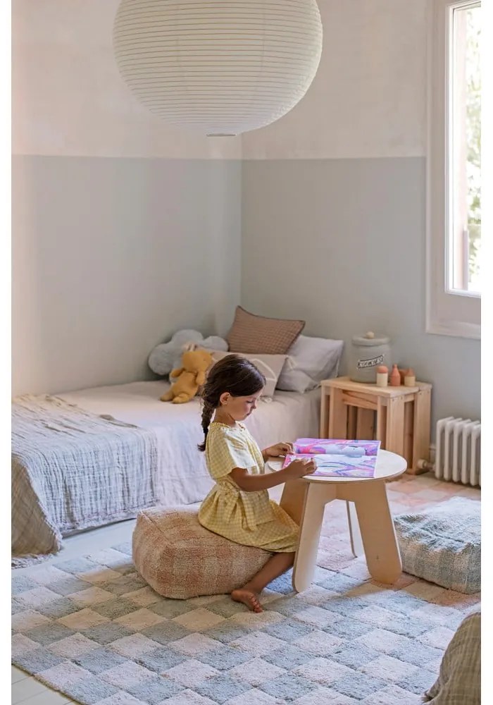 Covor albastru deschis/crem lavabil/țesut manual din bumbac 120x160 cm Kitchen Tiles Blue Sage – Lorena Canals