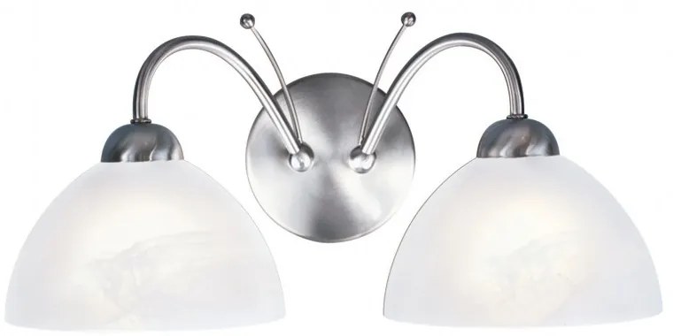 Aplica de perete stil clasic Milanese 2L argintiu 1132-2SS SRT