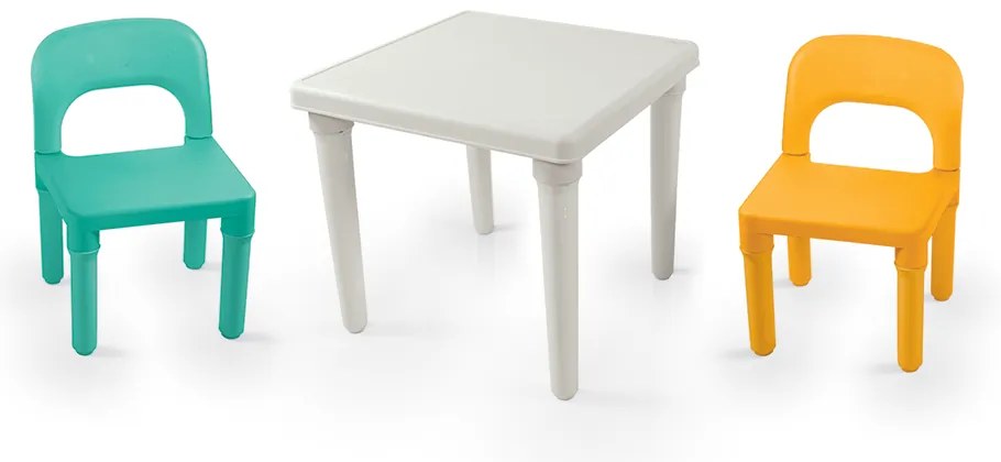 SET DE MASA CU SCAUNE	- PASTEL - DOLU (D2678)