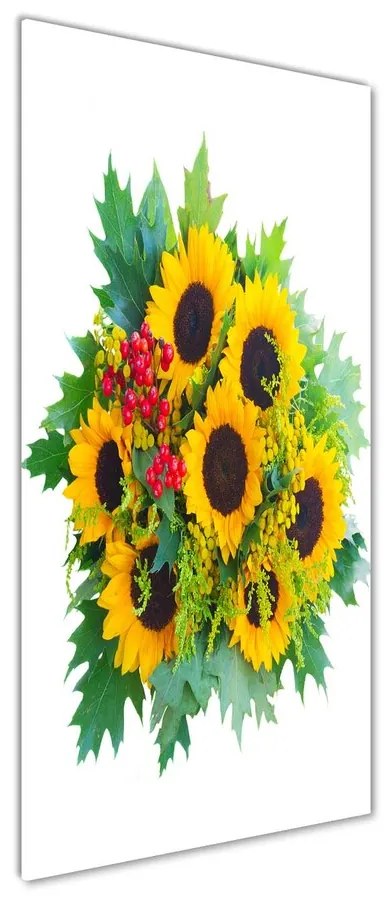 Tablou Printat Pe Sticlă Buchet de floarea-soarelui