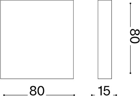 Ideal Lux - Aplica LED de exterior POST-IT, 3W, 12V, CRI 90, maro